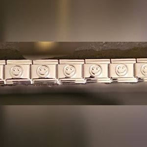 Smiley Face Italian Charm Starter Bracelet